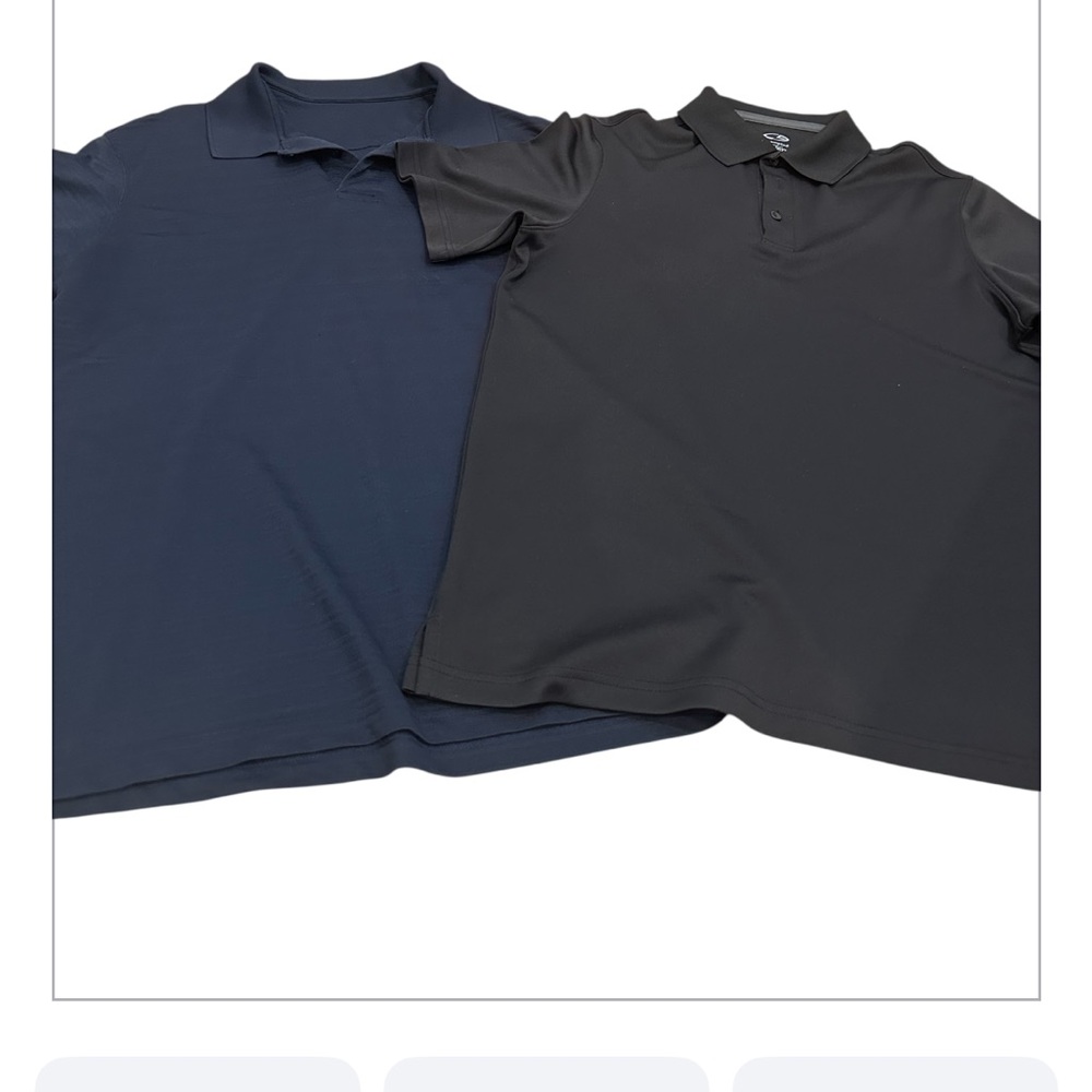 Men's Polo Shirt Set - Black and Navy